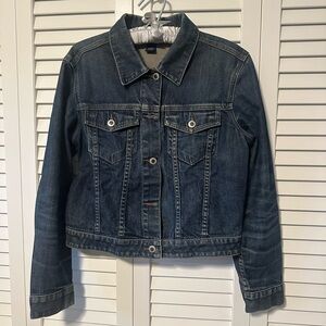 EUC! Deep Blue Wash Denim Jacket